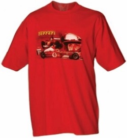 Red Ferrari T-Shirt with Result Print Red Ferrari T-Shirt with Result Print