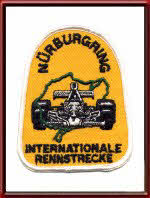 Vintage Sew-on Patch Nurburgring International Race Track 