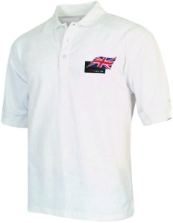 A1 GP Team Great Britain - Flag Polo Shirt - White