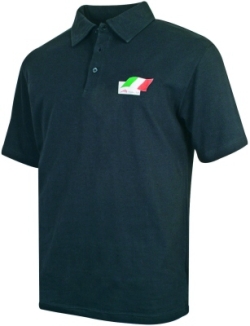 A1 GP Team Italy - Flag Polo Shirt - Black